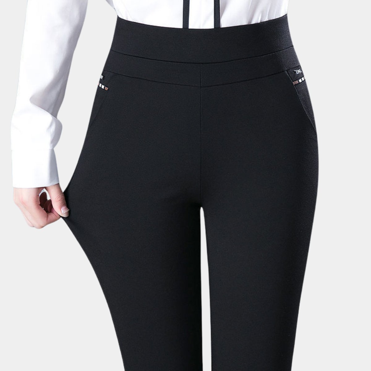 Women's High-Waist Stretch Pull-On Slim Legging Pants
