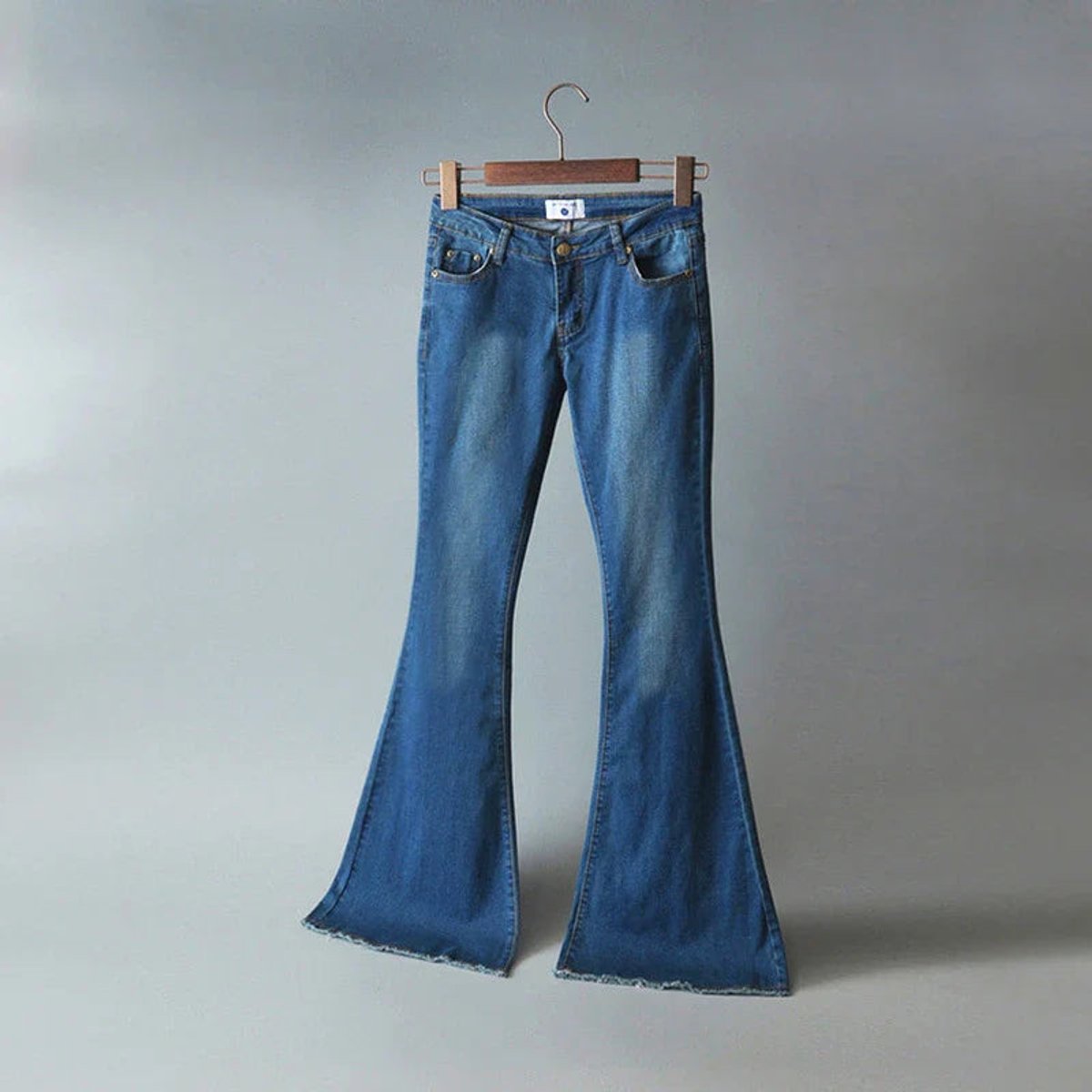 Women's High Waisted Flare Jeans Stretch Denim Bell Bottom Pants