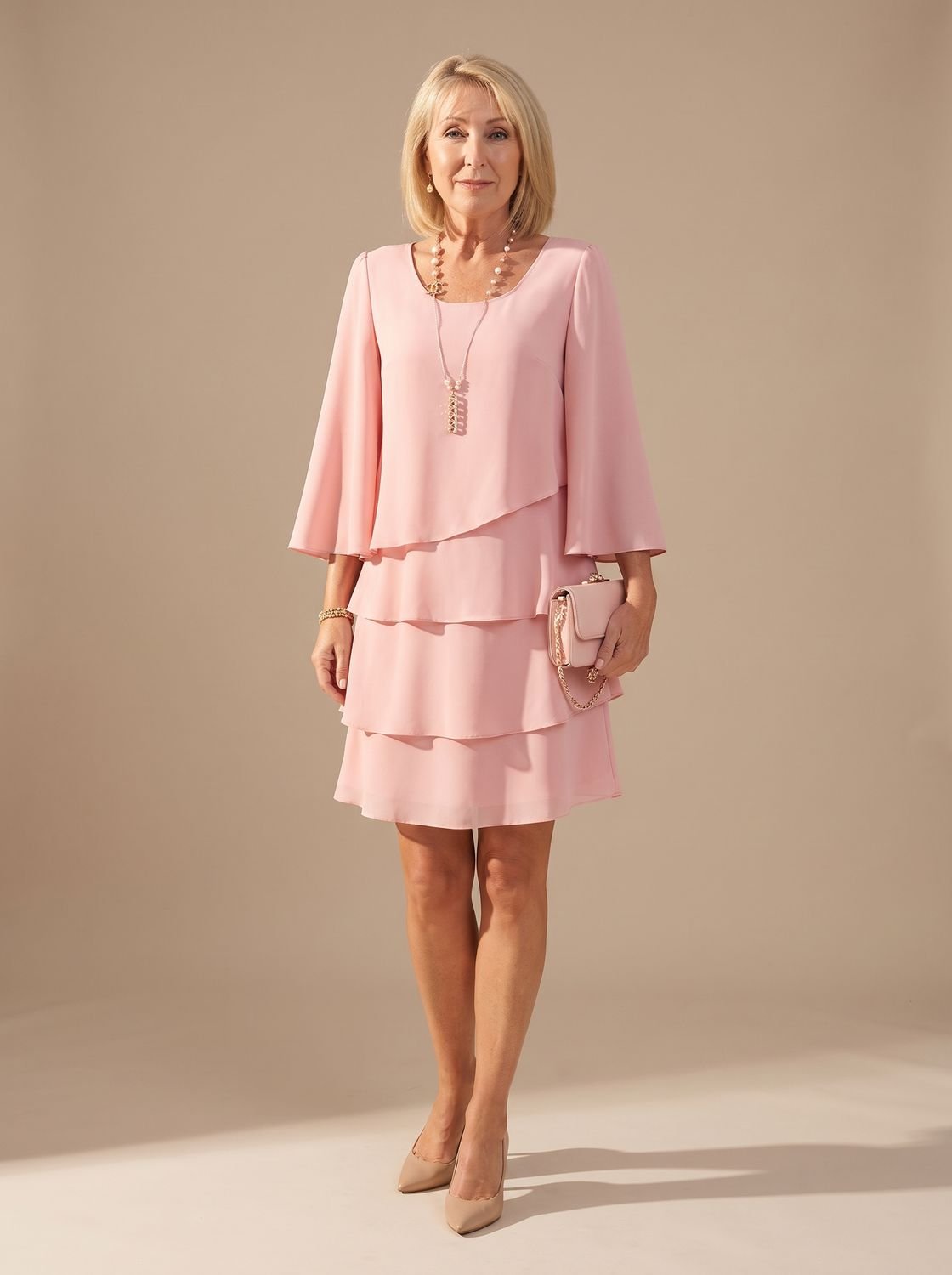 Madison | Women's Layered Ruffle A-Line Occasion Dress