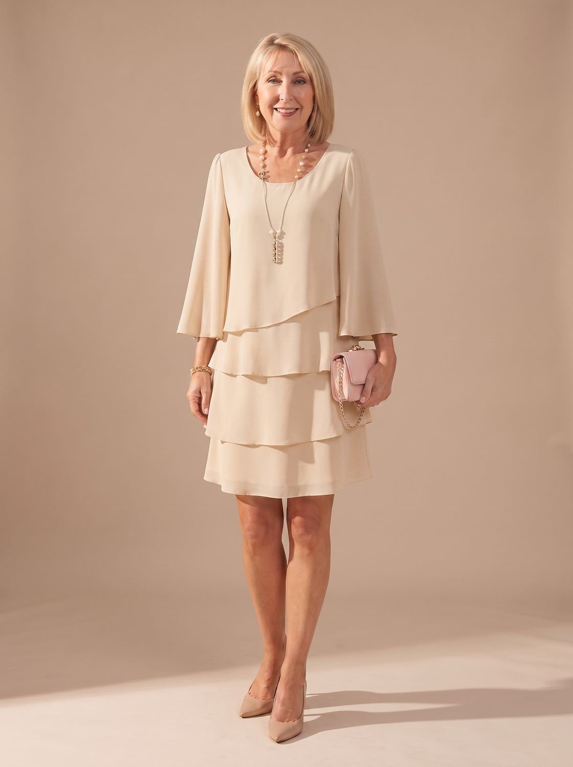 Madison | Women's Layered Ruffle A-Line Occasion Dress