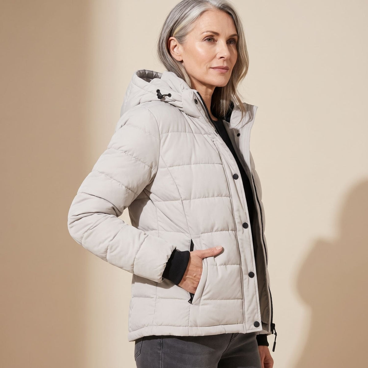 Penelope | Women's Lightweight Hooded Quilted Puffer Jacket
