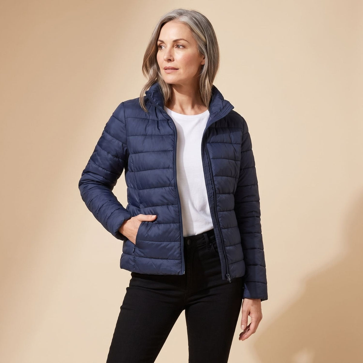 Amelia | Women's Long Hooded Quilted Puffer Jacket Insulated Winter Coat