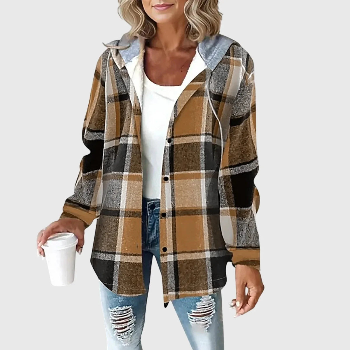 Women's mesh button placket jacket