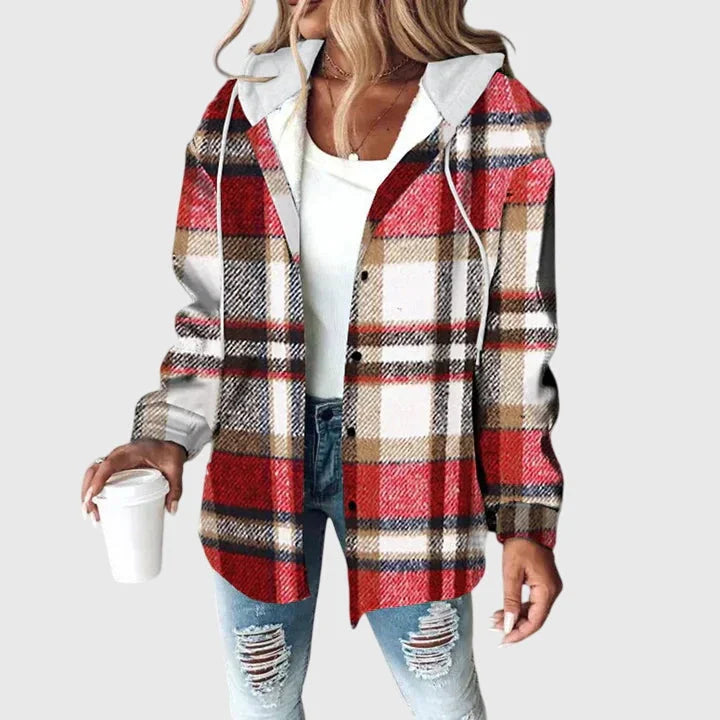 Women's mesh button placket jacket