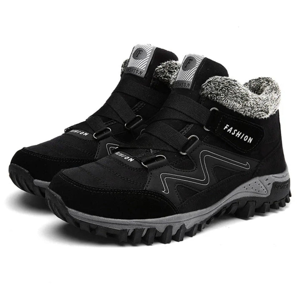 Evelyn | Women's Orthopedic Ankle Boots Faux-Fur Lace-Up Winter Sneaker Boots