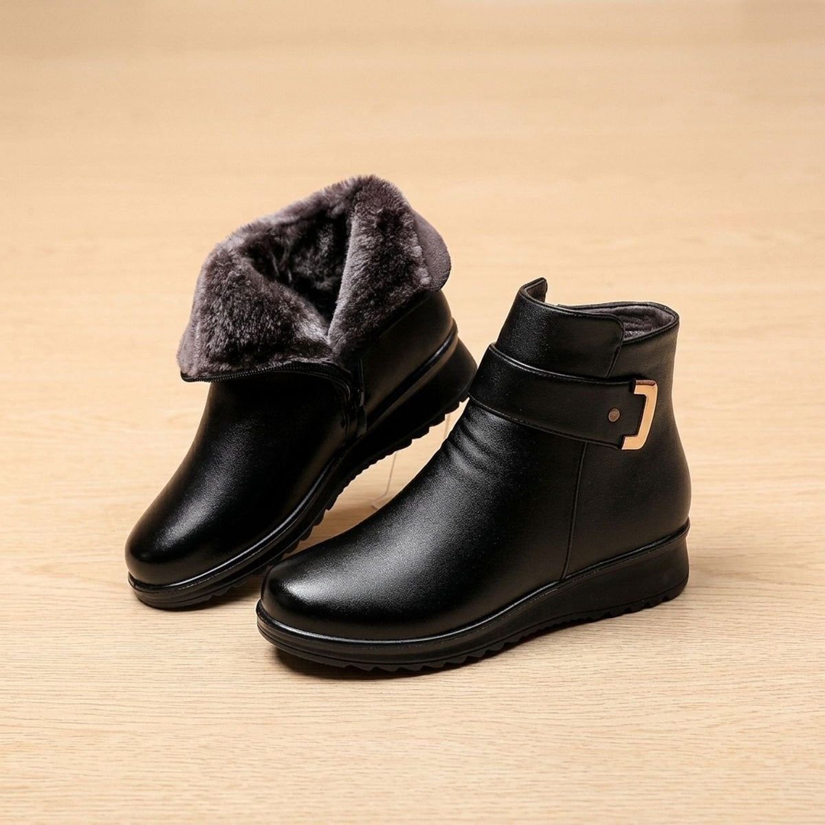 Victoria | Women's Orthopedic Arch-Support Faux Leather Ankle Boots