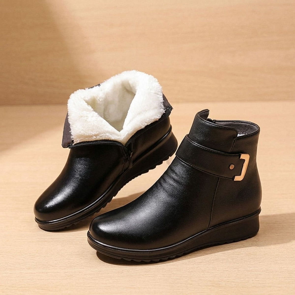 Victoria | Women's Orthopedic Arch-Support Faux Leather Ankle Boots