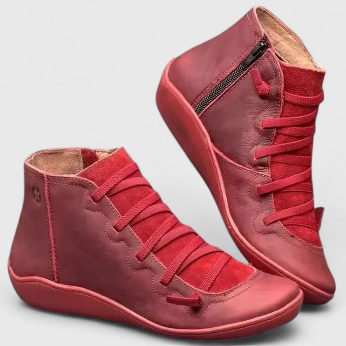 Women's Orthopedic Arch-Support Lace-Up Ankle Boots