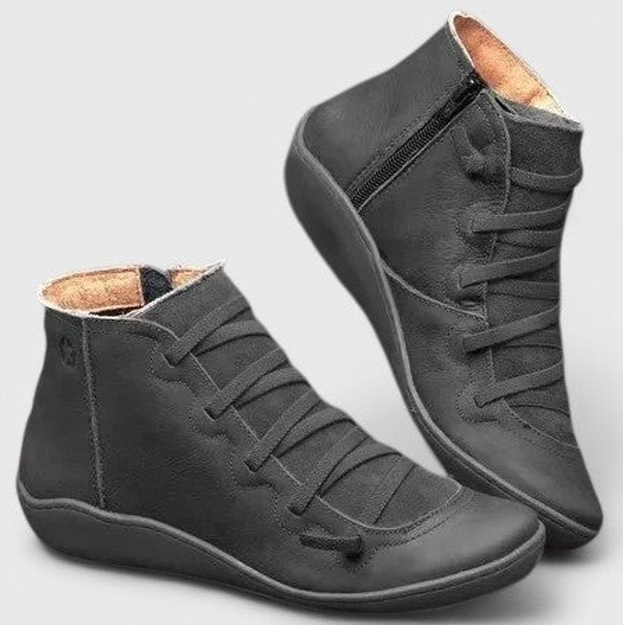 Women's Orthopedic Arch-Support Lace-Up Ankle Boots