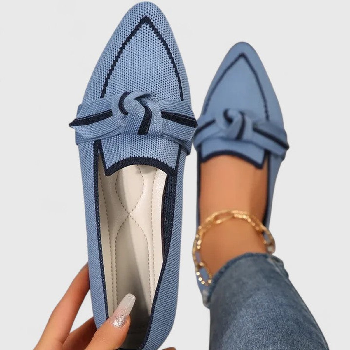 Women's Orthopedic Arch-Support Pointed-Toe Slip-On Loafers