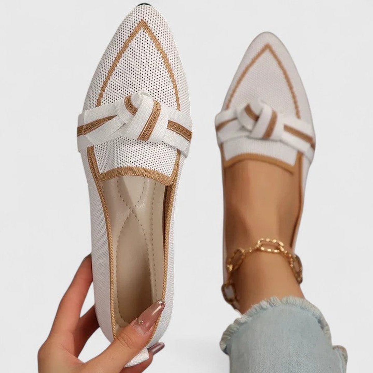 Women's Orthopedic Arch-Support Pointed-Toe Slip-On Loafers