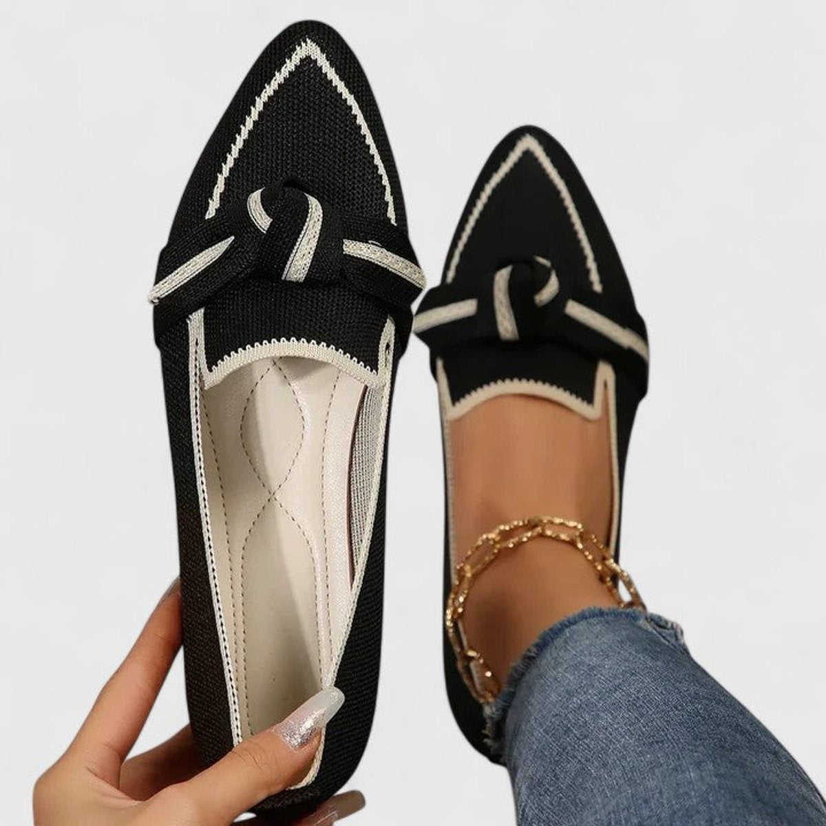 Women's Orthopedic Arch-Support Pointed-Toe Slip-On Loafers
