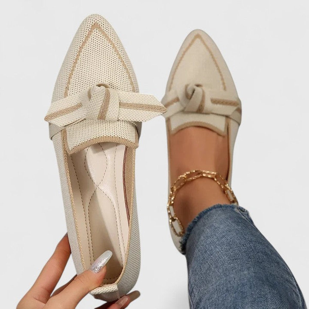 Women's Orthopedic Arch-Support Pointed-Toe Slip-On Loafers