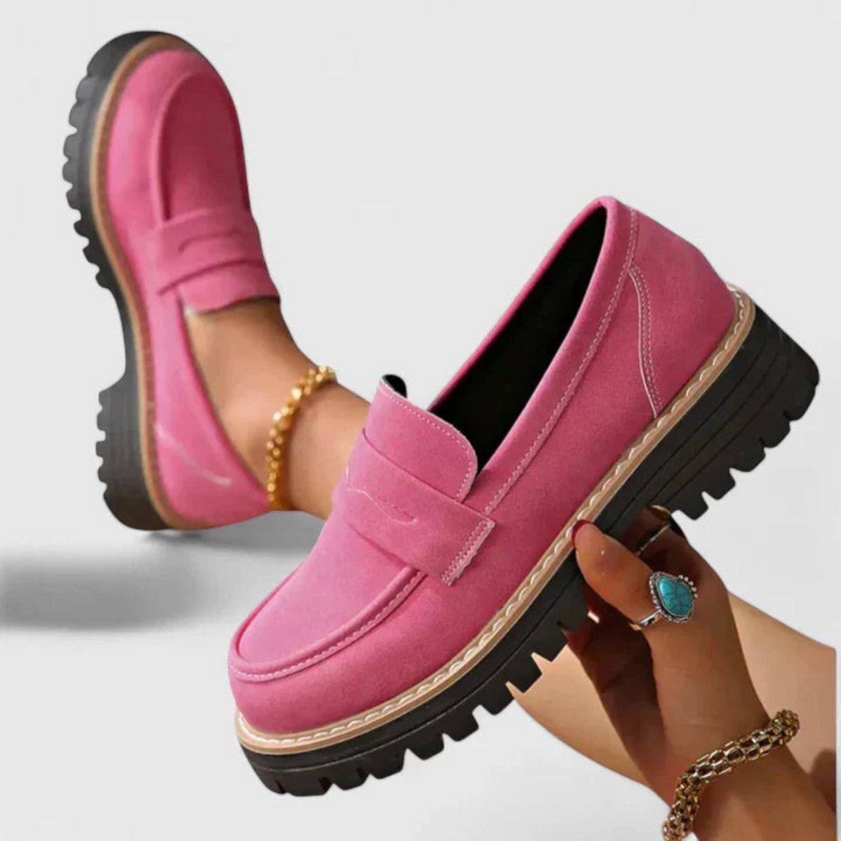 Women's Orthopedic Arch-Support Slip-On Platform Loafers