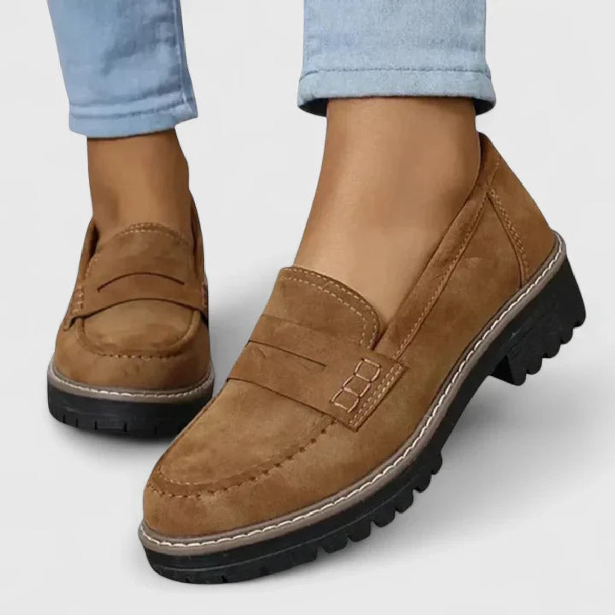 Women's Orthopedic Arch-Support Slip-On Platform Loafers