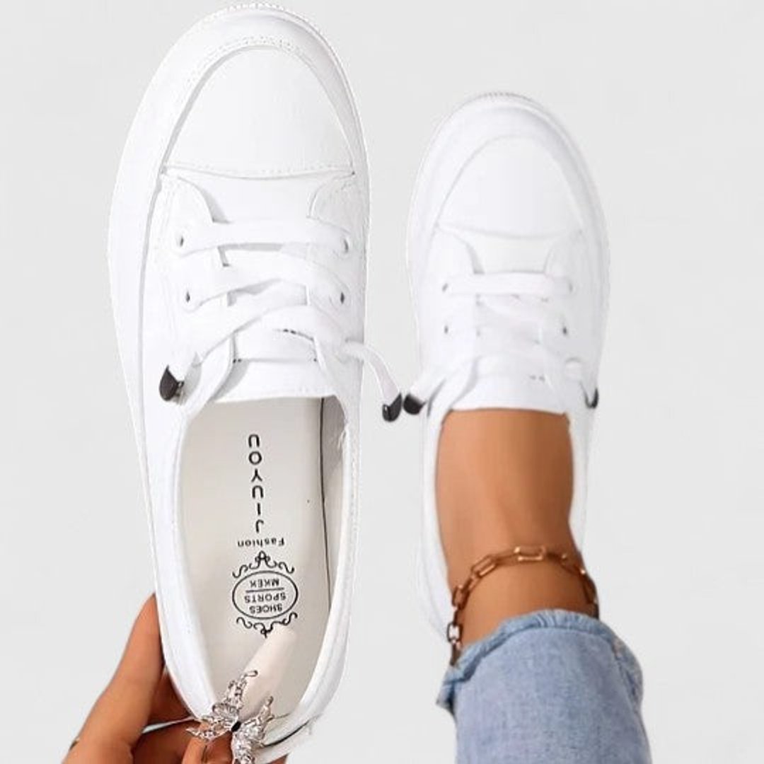 Women's Orthopedic Cushioned Lace-Up Platform Sneakers