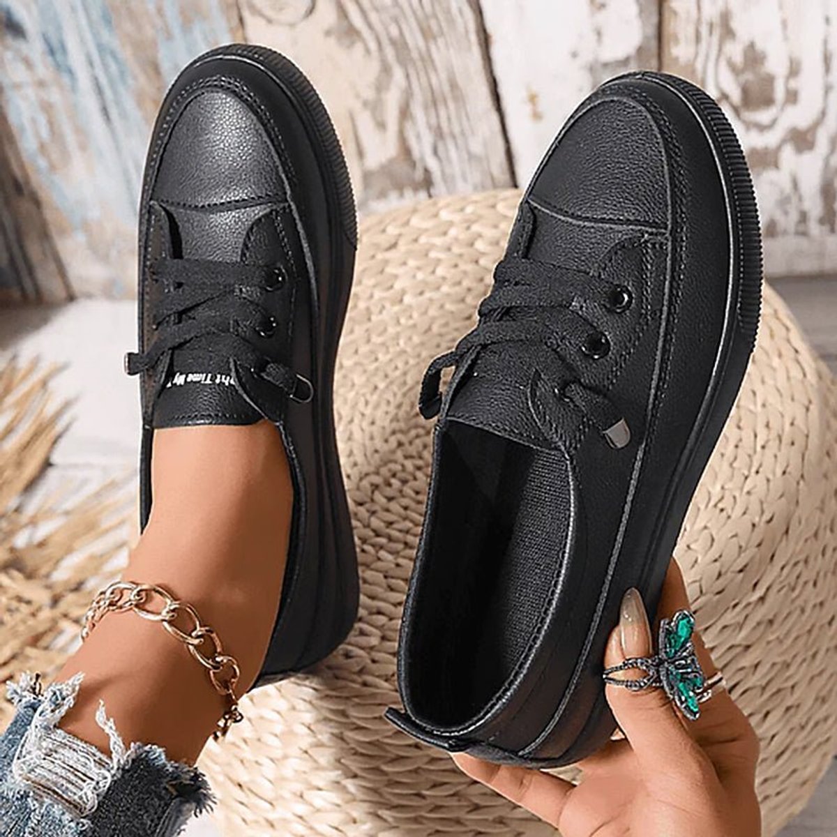 Women's Orthopedic Lace-Up Arch-Support Casual Sneakers