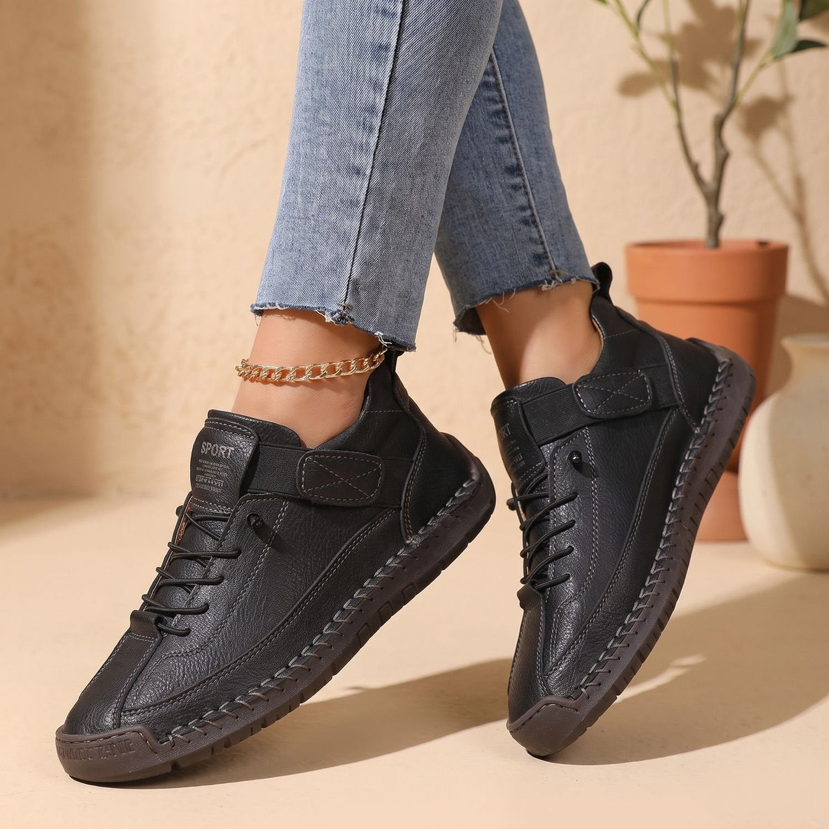 Olivia | Women's Orthopedic Lace-Up High-Top Cushioned Sneakers