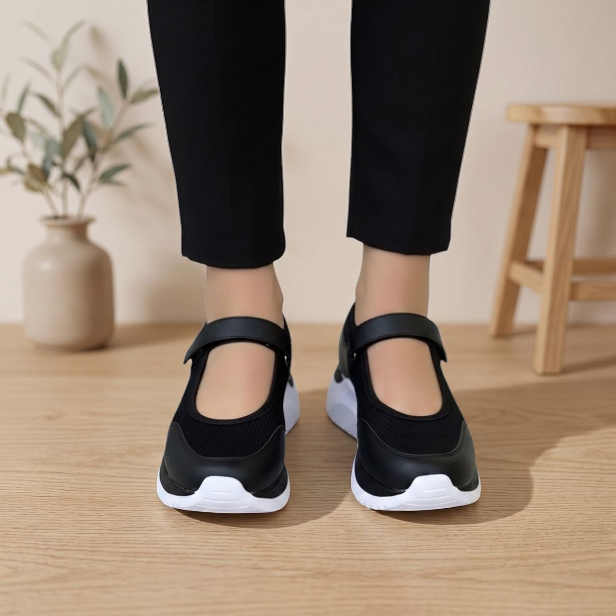 Harper | Women's Orthopedic Mary Jane Mesh Velcro Sneakers