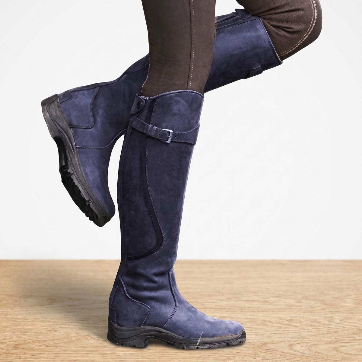 Emma | Women's Orthopedic Tall Riding Buckle-Strap Boots