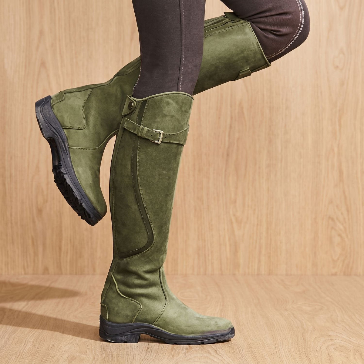 Emma | Women's Orthopedic Tall Riding Buckle-Strap Boots