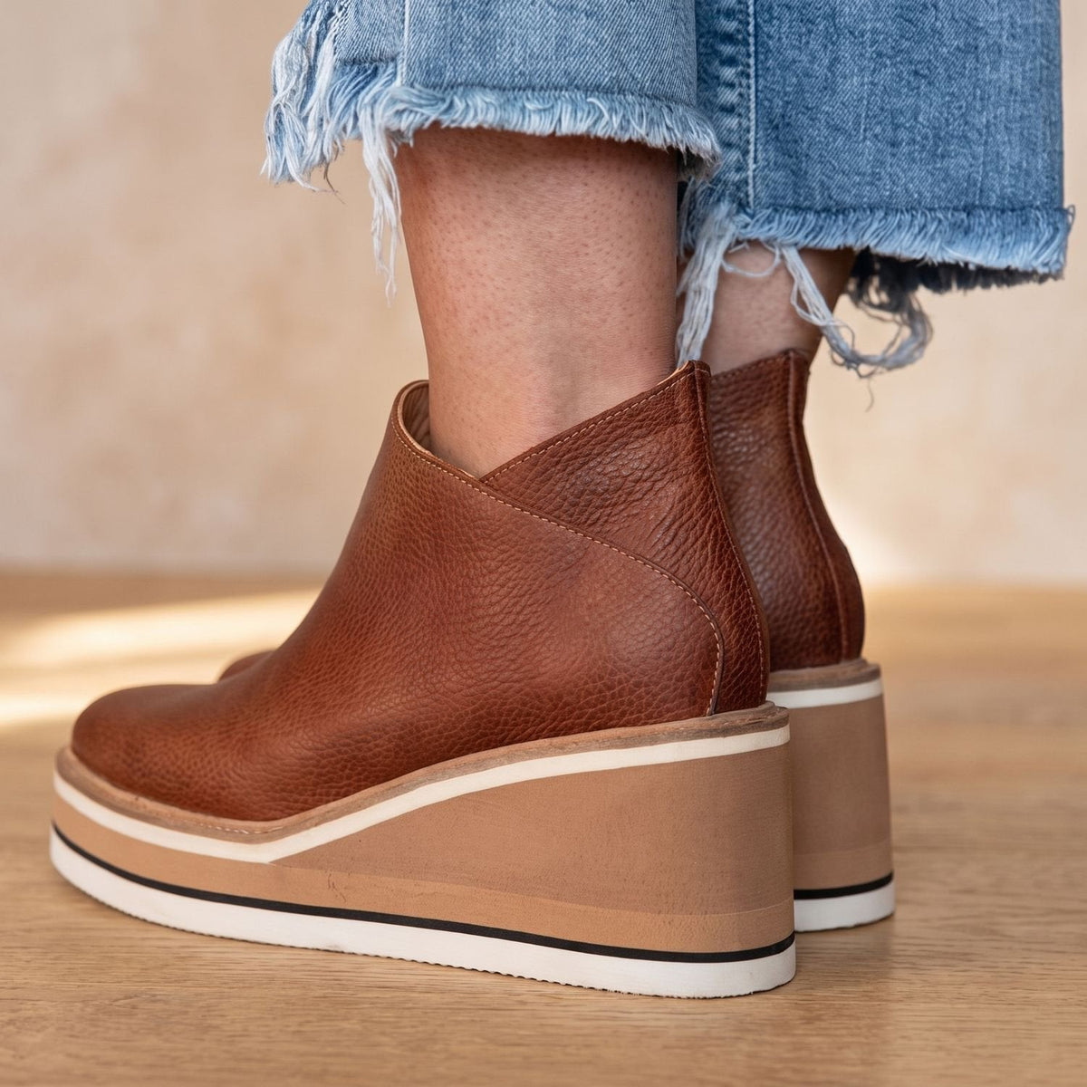 Evelyn | Women's Platform Wedge Side-Zip Ankle Boots