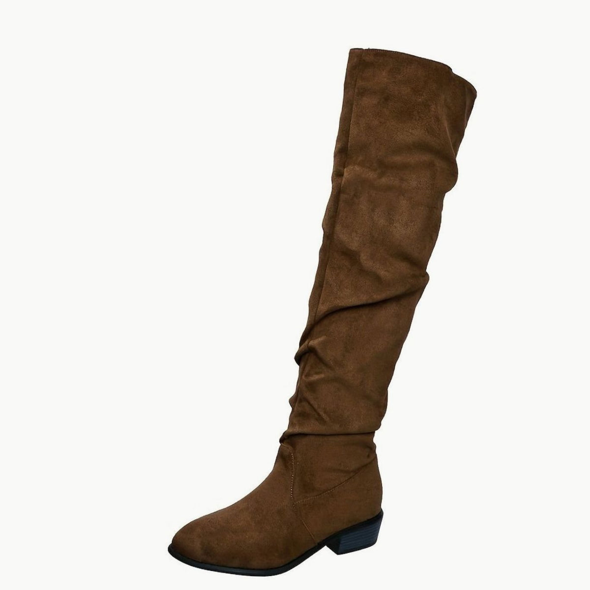 Scarlett | Women's Slouchy Over-the-Knee Suede Block-Heel Boots