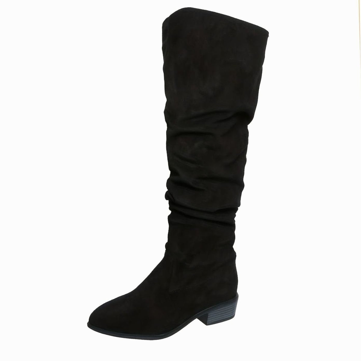 Scarlett | Women's Slouchy Over-the-Knee Suede Block-Heel Boots