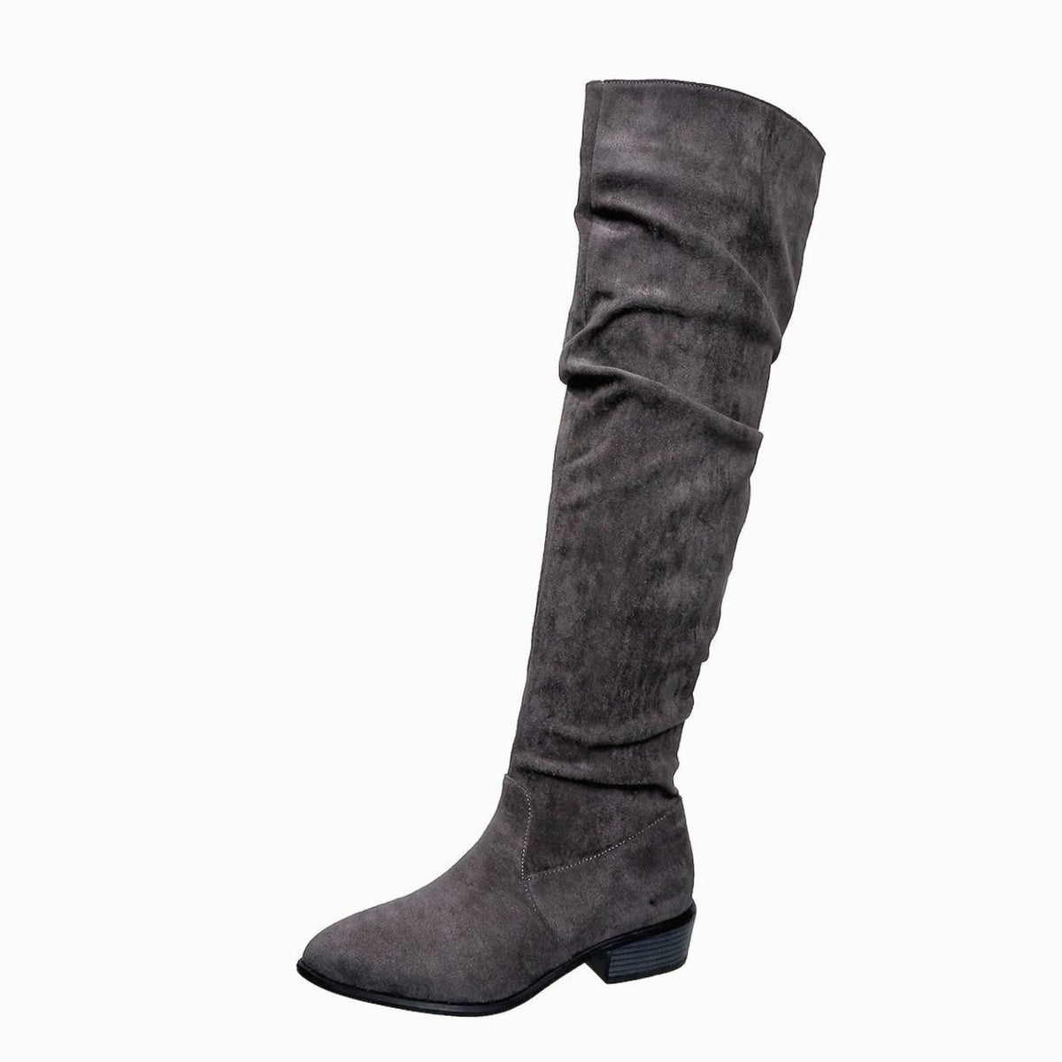 Scarlett | Women's Slouchy Over-the-Knee Suede Block-Heel Boots