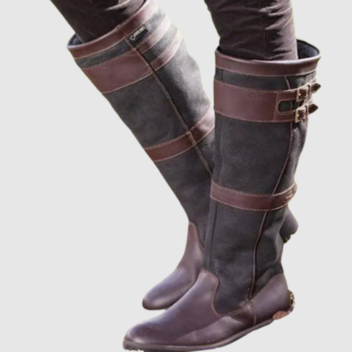 Amelia | Women's Tall Buckle-Strap Knee High Boots