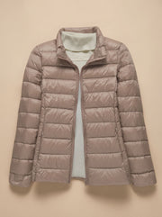 Khaki Stand-Up Collar