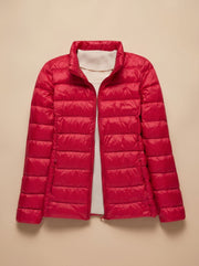 Red Stand-Up Collar