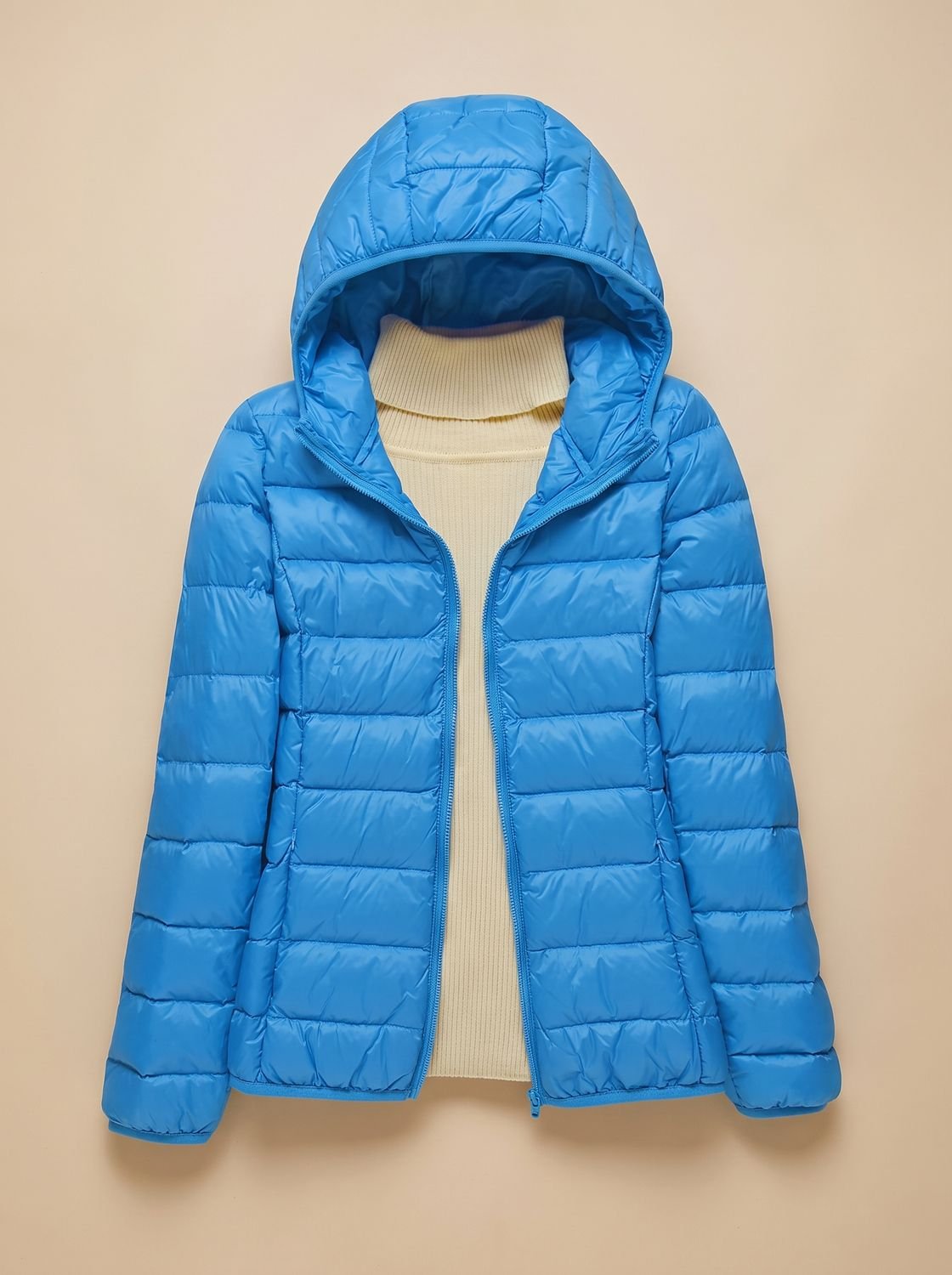 Evelyn | Women's Ultra-Light Hooded Quilted Winter Coat