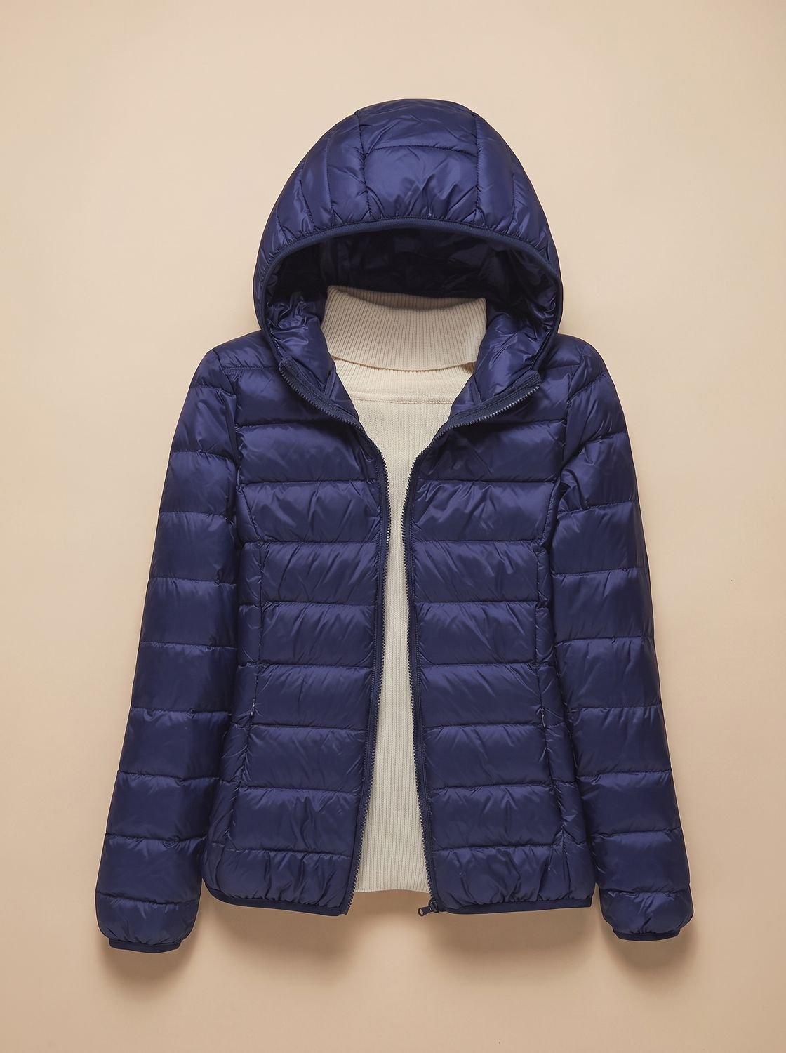 Evelyn | Women's Ultra-Light Hooded Quilted Winter Coat