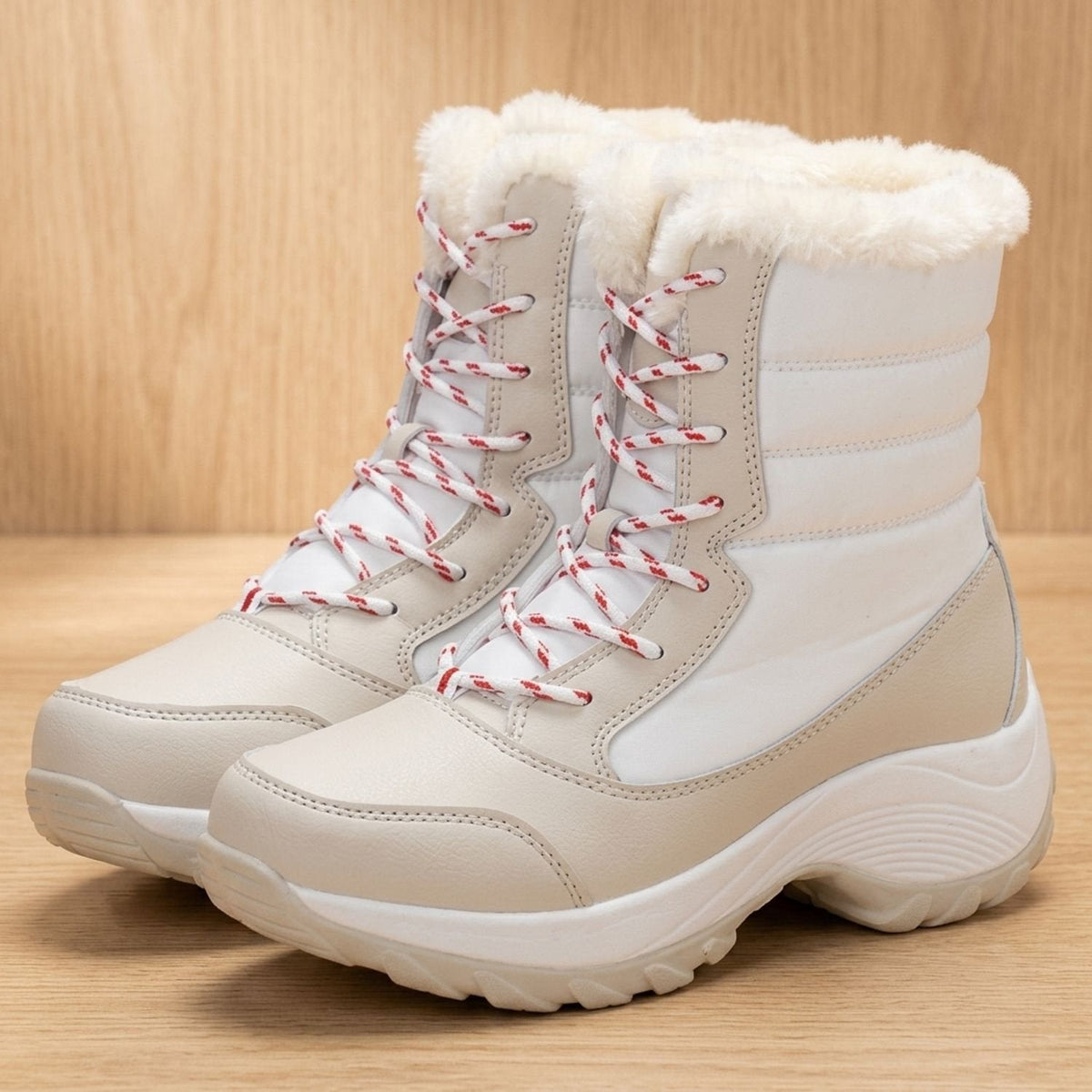 Amelia | Women's Waterproof Faux-Fur Lined Lace-Up Snow Boots