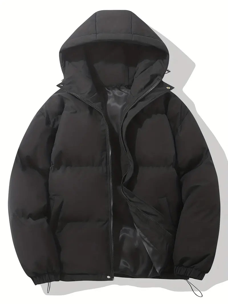 Women's Hooded Puffer Jacket, Quilted, Zip Front