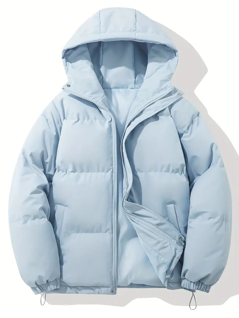 Women's Hooded Puffer Jacket, Quilted, Zip Front