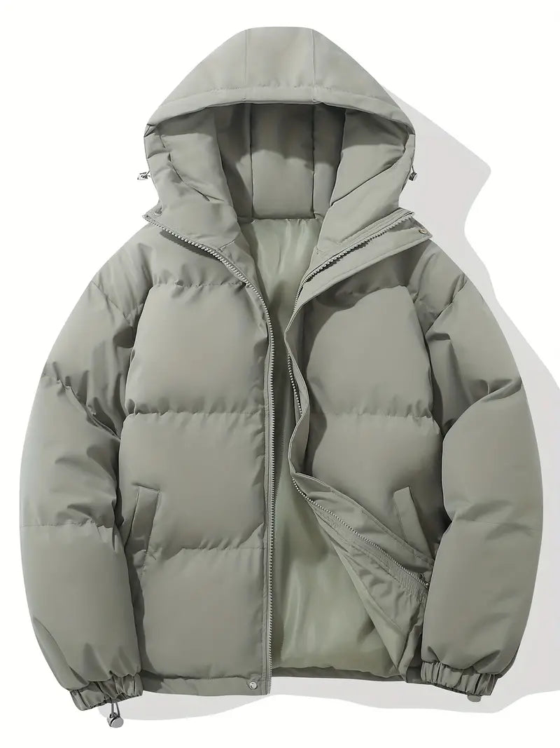 Women's Hooded Puffer Jacket, Quilted, Zip Front