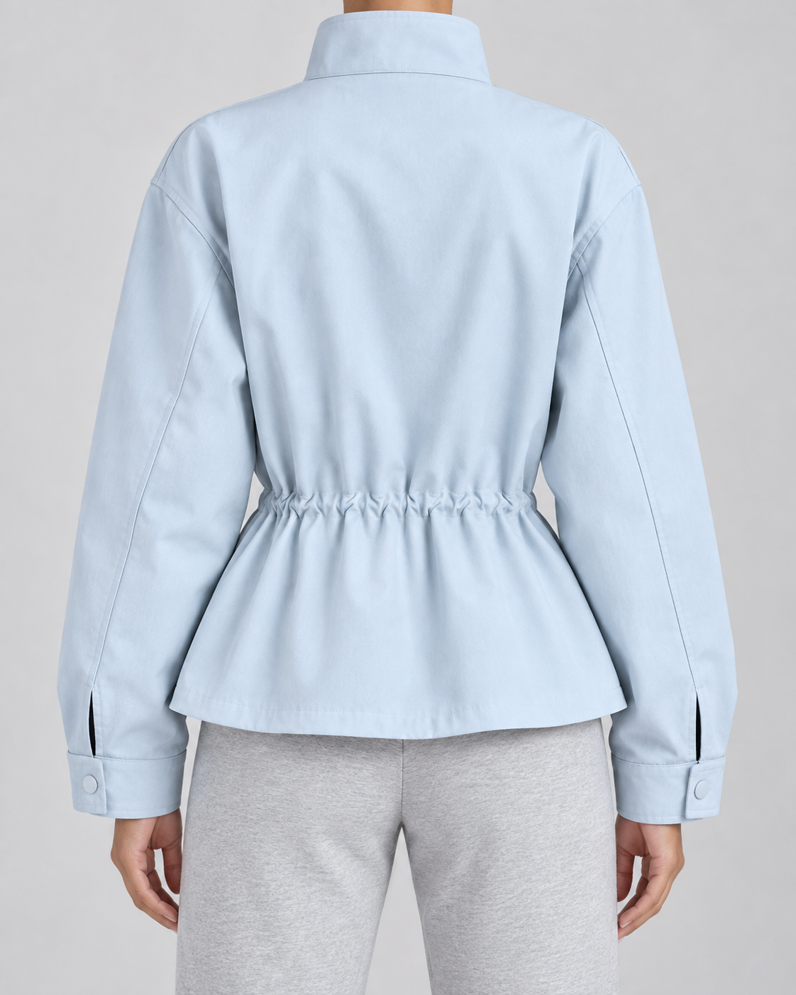 Women's Zip-Front Jacket - Drawstring Waist