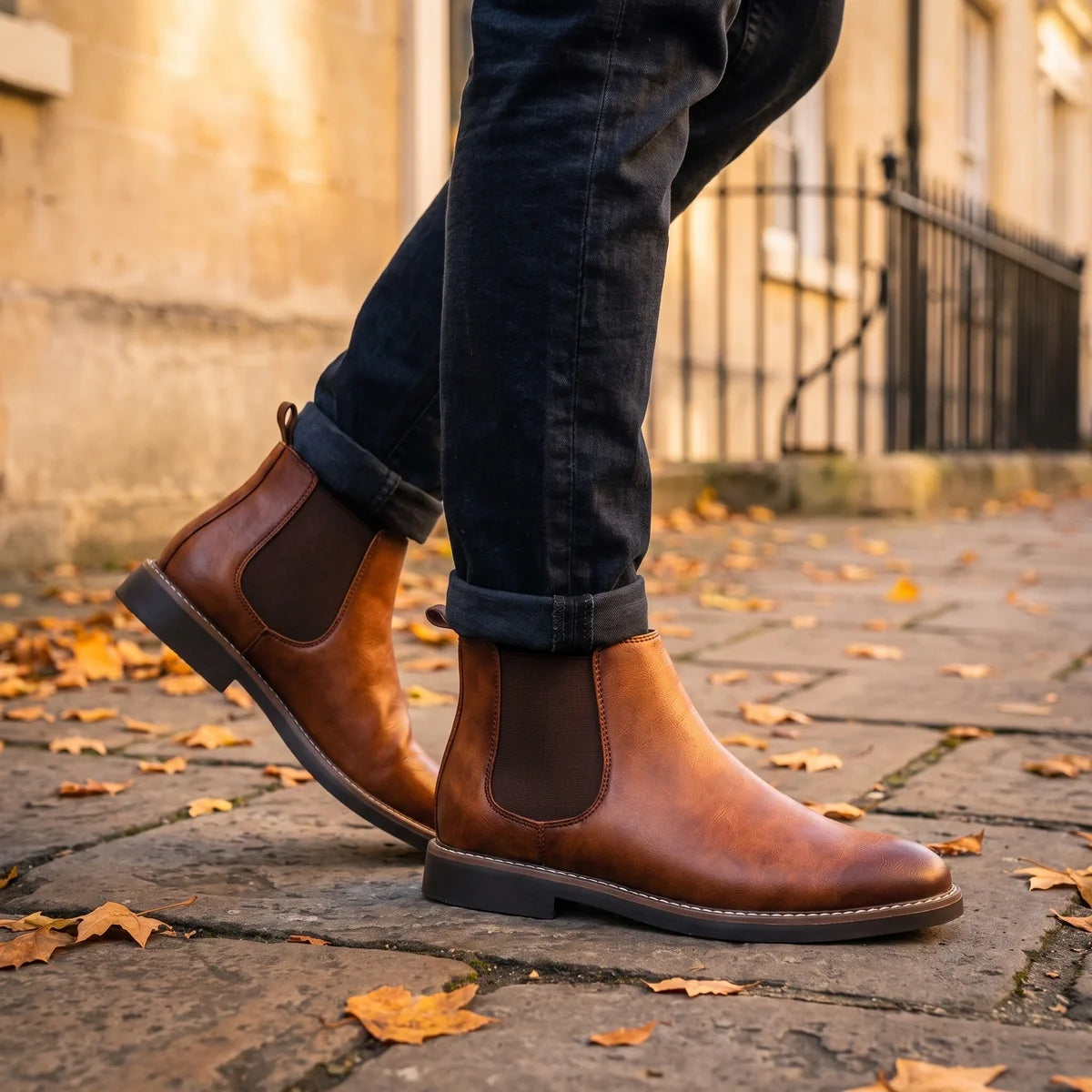 Wyatt Vegan Leather Chelsea Boots
