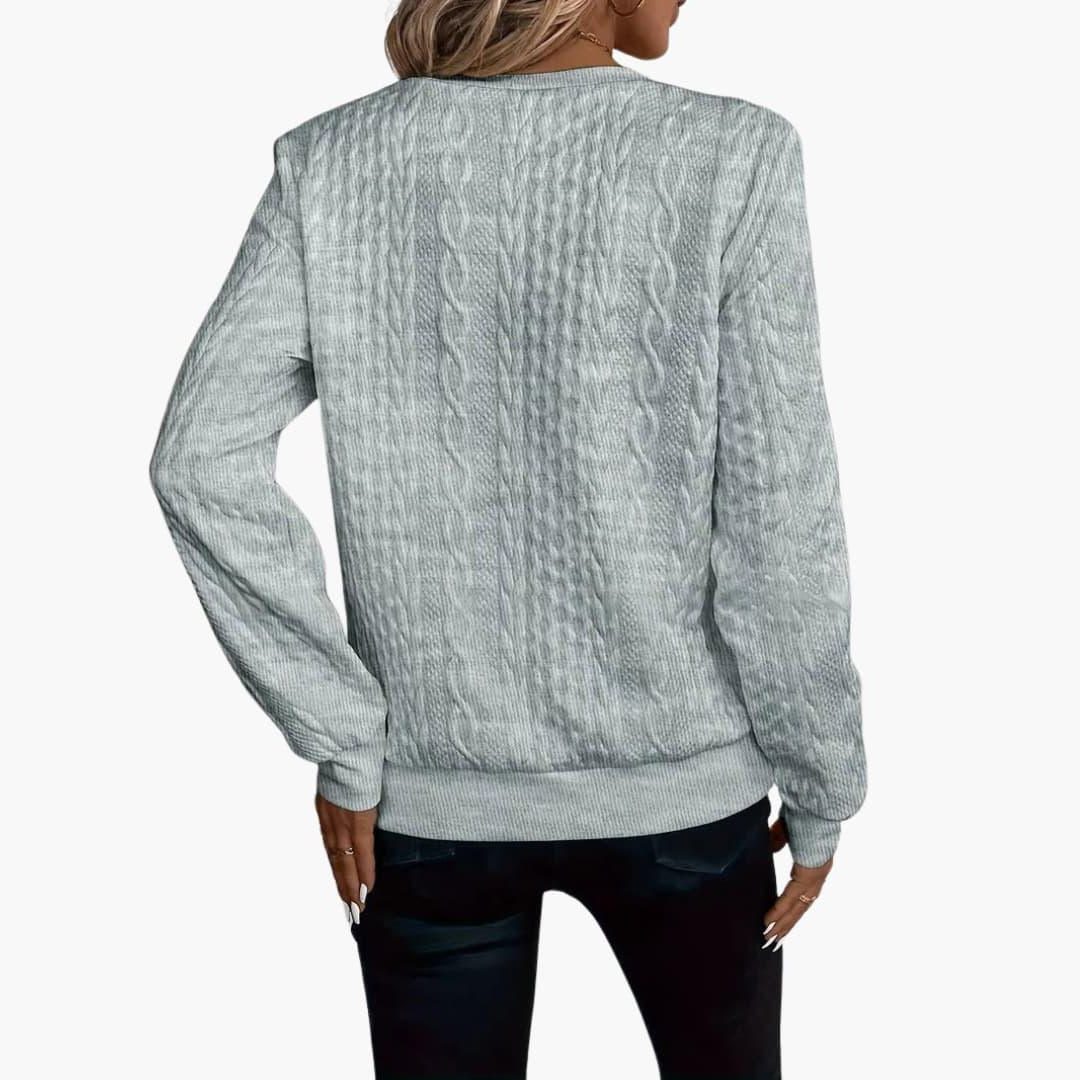 Xenia | Cable Knit Half-Zip Sweater for Women