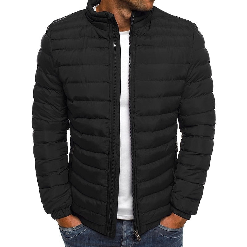Women's Puffer Jacket with Down Filling and Zip Closure | Pockets | For Winter | Size S-2XL