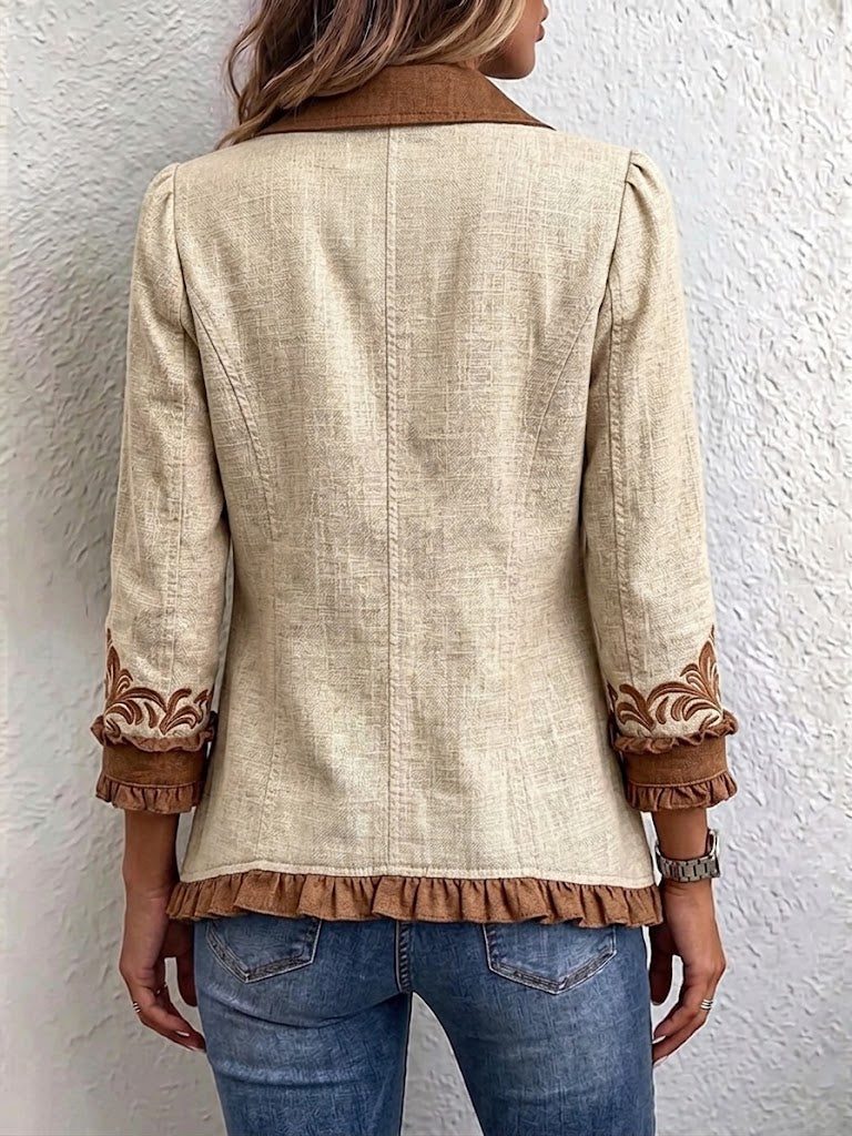 Yalena | Embroidered Jacket with Long Sleeves for Women