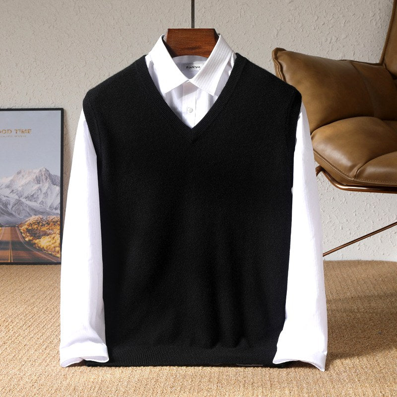 Yoav - Men's Wool V-Neck Sweater Vest