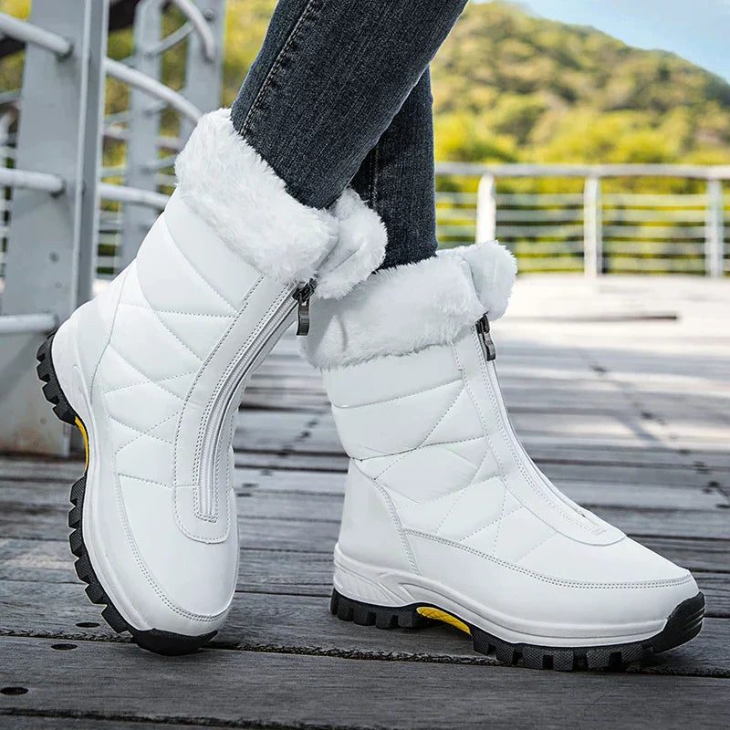 Zafira | Fur-Lined Winter Boots with Zip Closure for Women