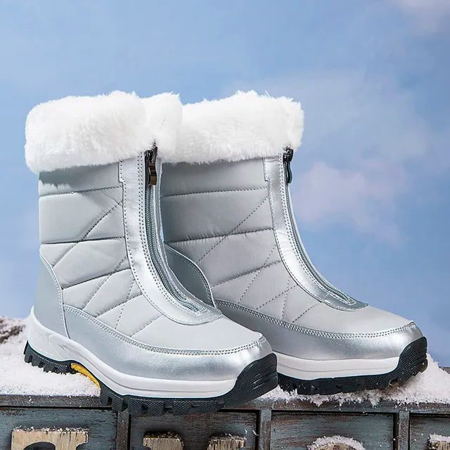 Zafira | Fur-Lined Winter Boots with Zip Closure for Women