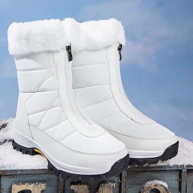 Zafira | Fur-Lined Winter Boots with Zip Closure for Women