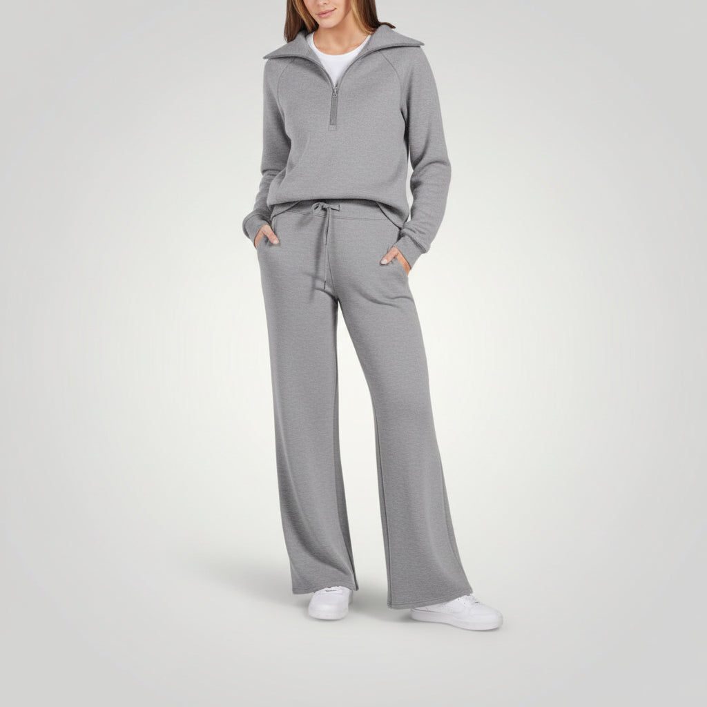 Asenka | Zip-Up Relaxed Fit Loungewear Set for Women